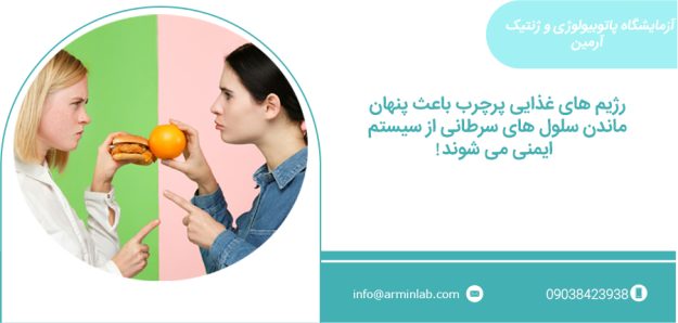 ارتباط رژیم غذایی و سرطان ارتباط رژیم غذایی پرچرب و سلول های سرطان